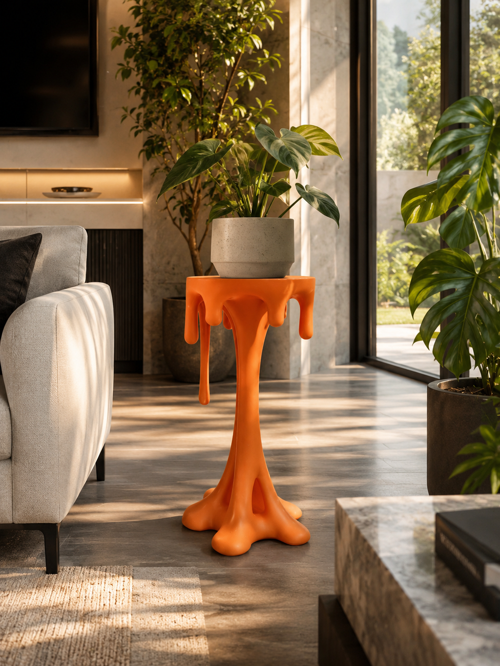 The Dripping Table - 23” Tall Funky Table