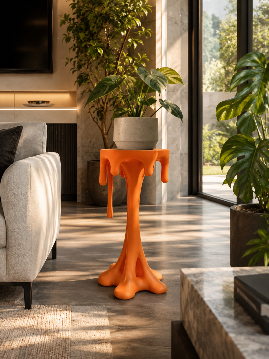 The Dripping Table - 23” Tall Funky Table
