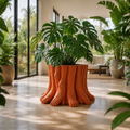 Tree Stump Planter + Removable Sleeve
