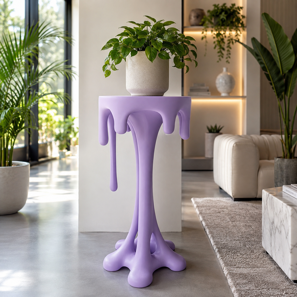 The Dripping Table - 23” Tall Funky Table