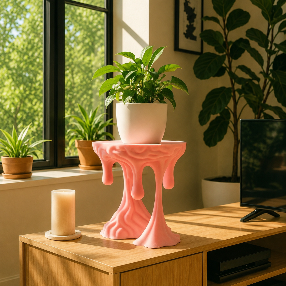Melting Brain Plant stand