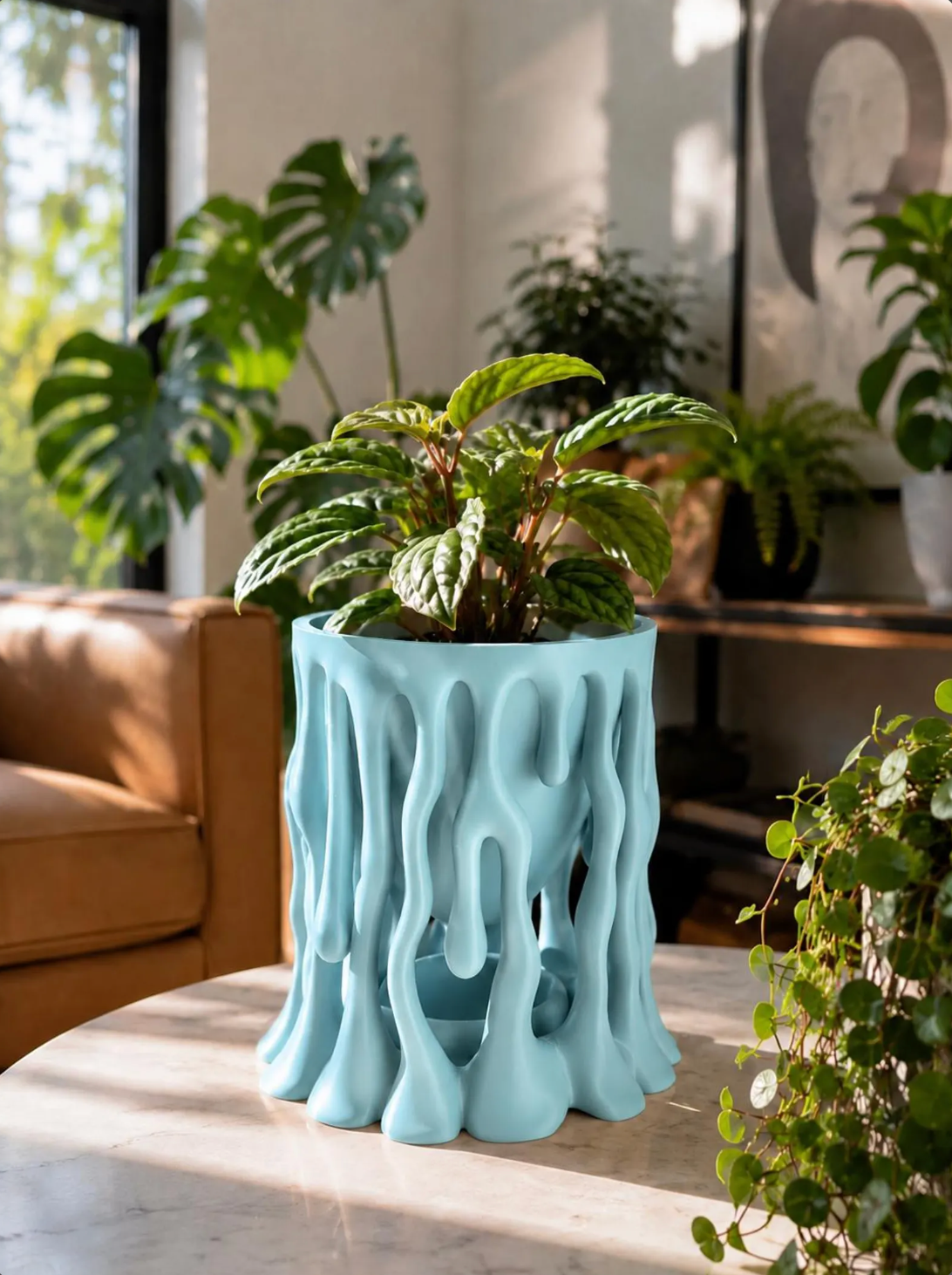 Dripping Plant Pot with Drip Tray