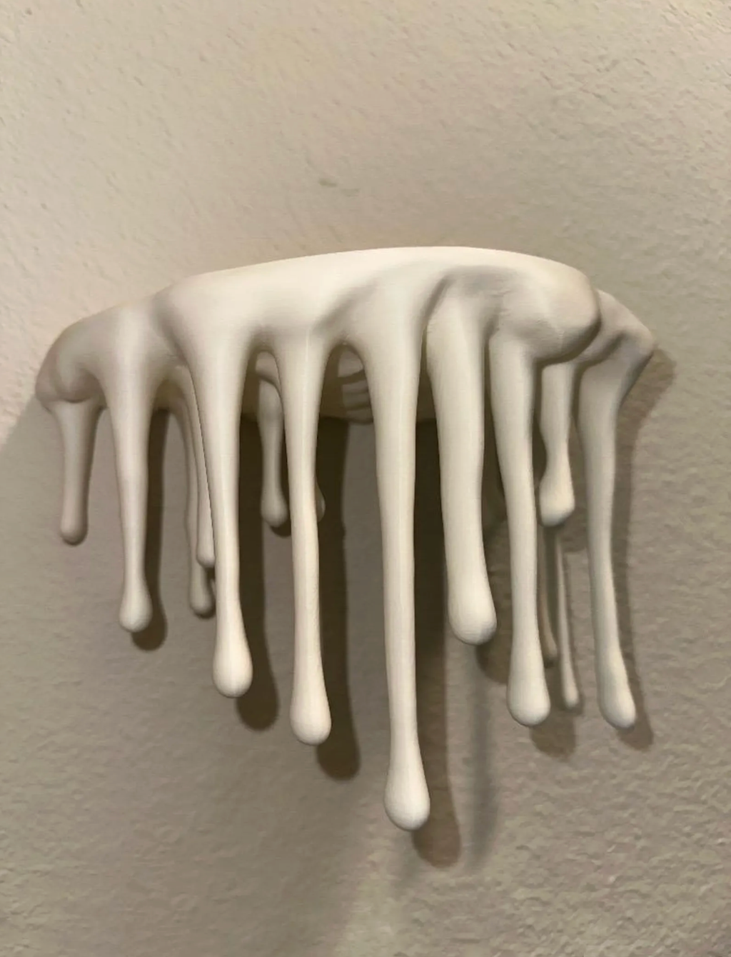 Round Melting Drip Floating Wall Shelf