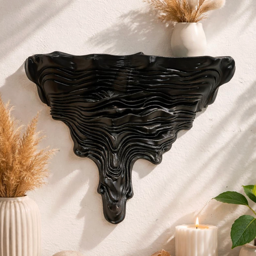 Rectangular Melting Floating Wall Shelf