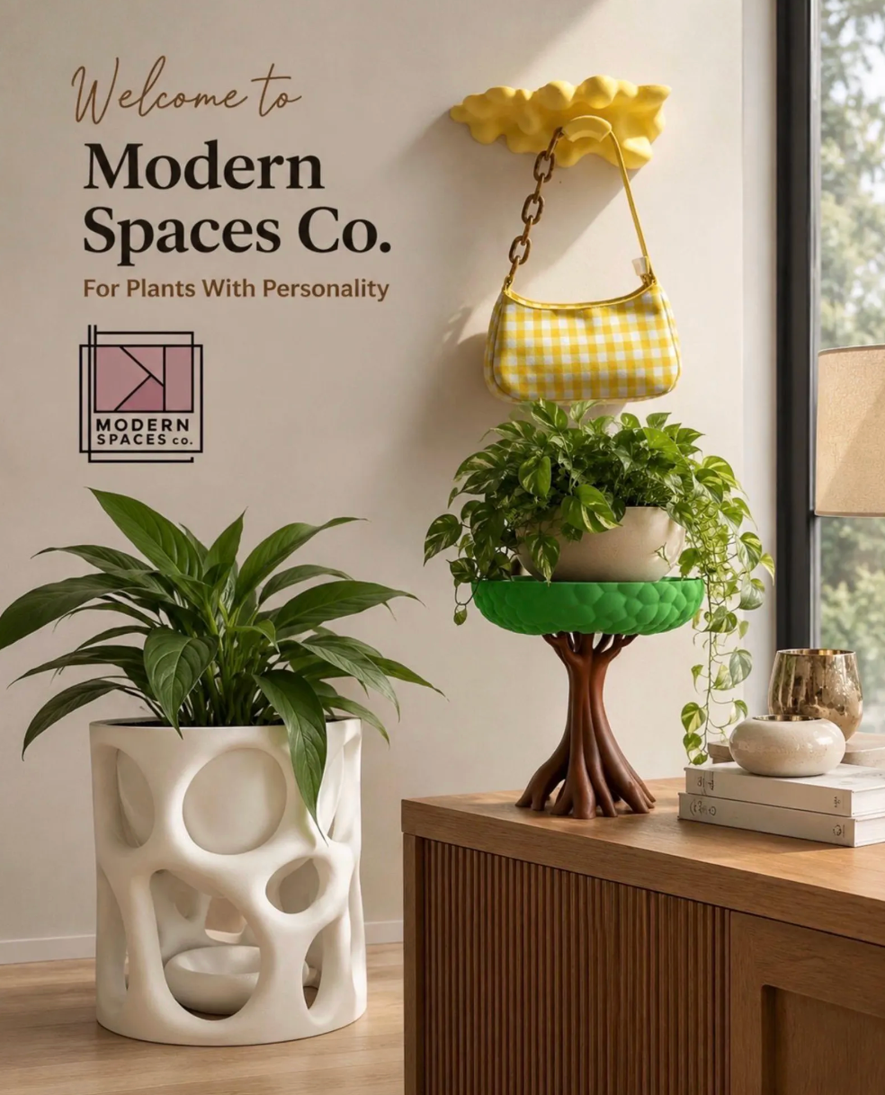 Huge Organic Plant Pot + Drip Tray