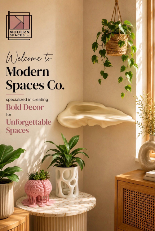 Contour Corner Wall Shelf + Hidden Compartment