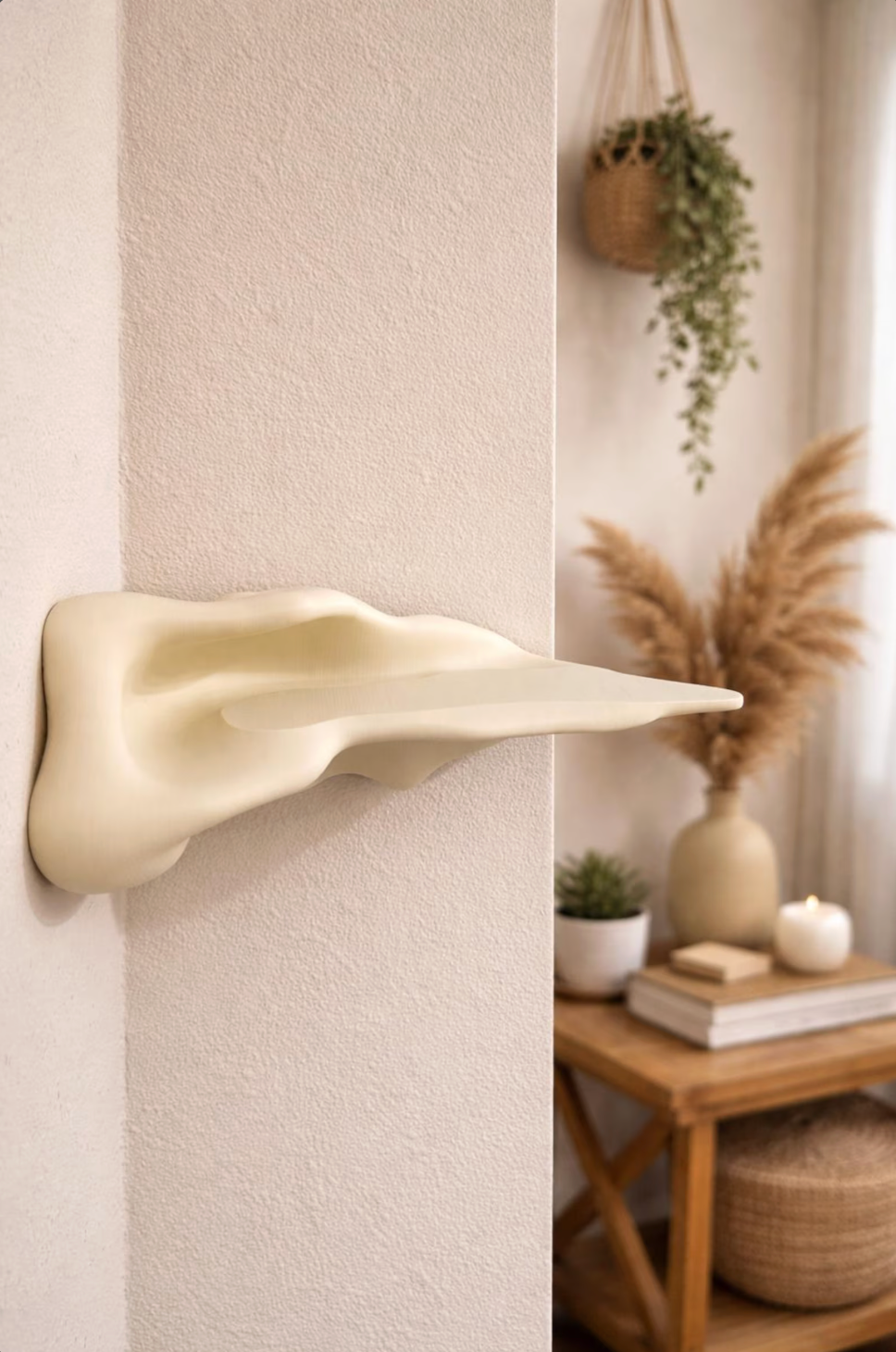 Contour Corner Wall Shelf + Hidden Compartment